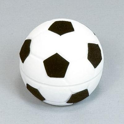 Sametová krabička na šperky - černý fotbalový míč