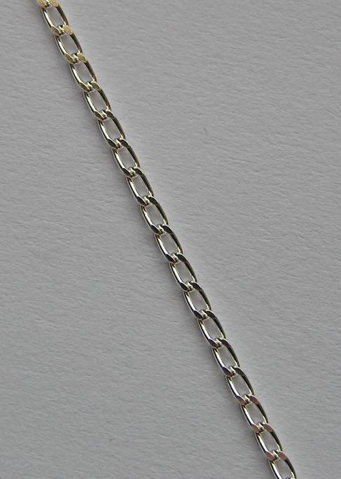 Klasický C - stříbrný řetízek - délka 24,5cm