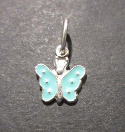 Malý modrý motýl - stříbrný přívěsek