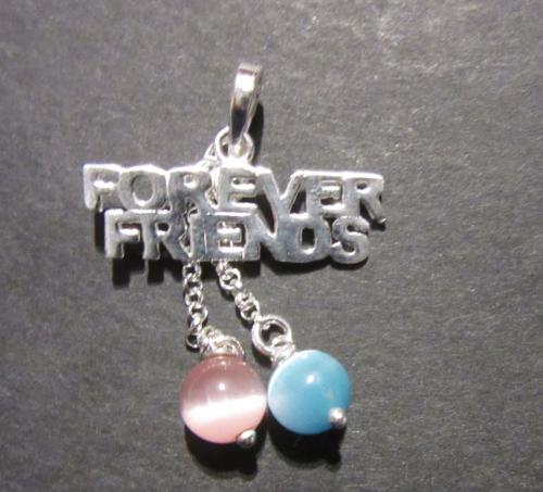 Forever friends - stříbrný přívěsek