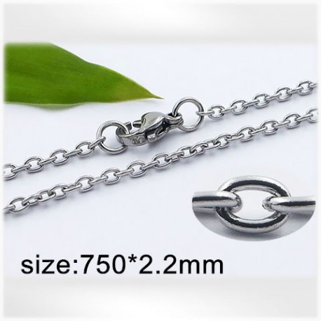 Ocelový náhrdelník - 750x2.2mm