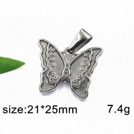 Motýl - ocelový přívěsek