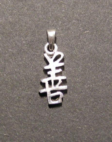 Čínský symbol - "dobrota" - stříbrný přívěsek