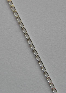 Klasický C - stříbrný řetízek - délka 24,5cm