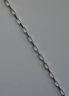 Stříbrný řetízek - hranatý - 17cm