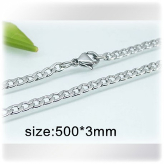 Ocelový náhrdelník - 500x3mm