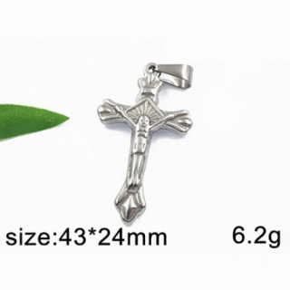 Kříž s Ježíšem  - ocelový přívěsek