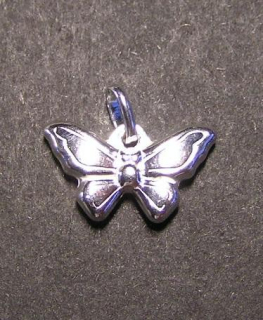 Buclatý motýlek - stříbrný přívěsek / přívěsek ze stříbra
