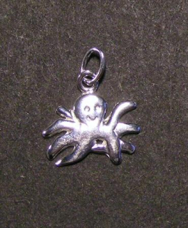 Chobotnička - stříbrný přívěsek