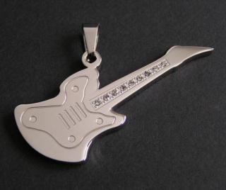 Kytara - varianta 13 - ocelový přívěsek
