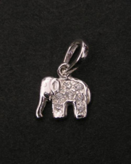 Malý sloník - stříbrný přívěsek
