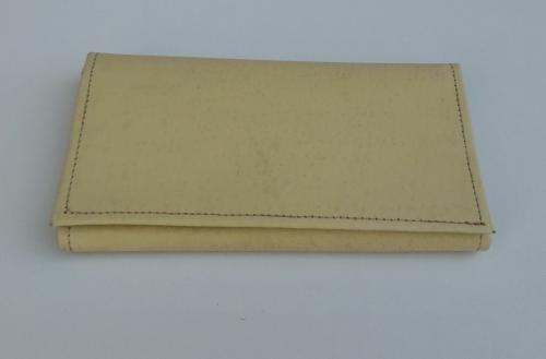 Kožená peněženka - hospodská kasírka - barva : krémová