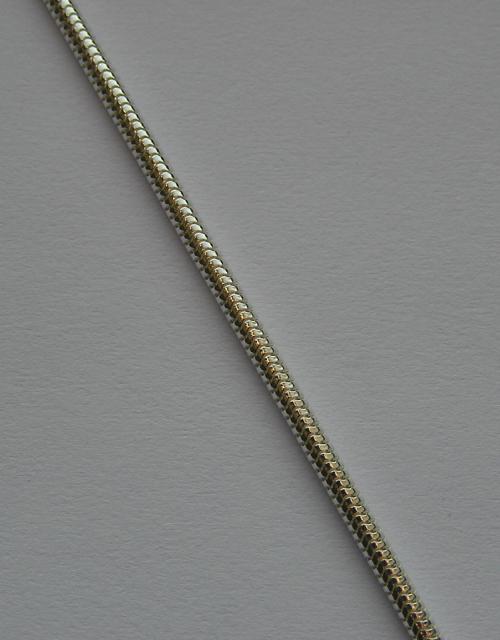 Silnější kulatý stříbrný řetízek - délka 19cm