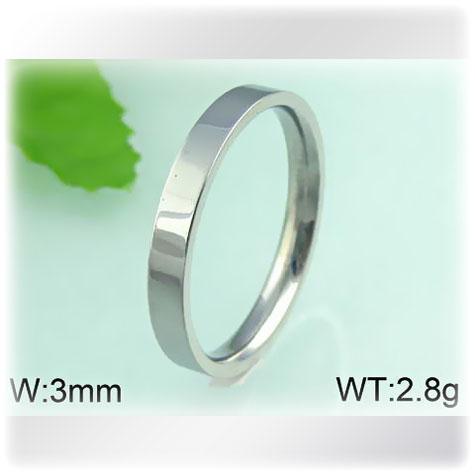 Tenký ocelový prsten stříbrné barvy - velikost 9