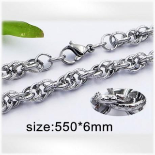 Ocelový náhrdelník - Hmotnost: 23.8g, 550x6mm