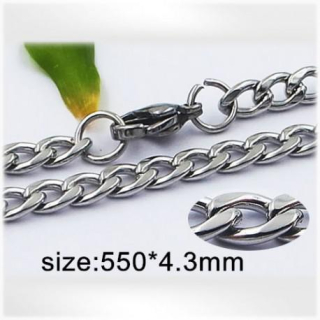 Ocelový náhrdelník - Hmotnost: 17 g, 550*4.3mm