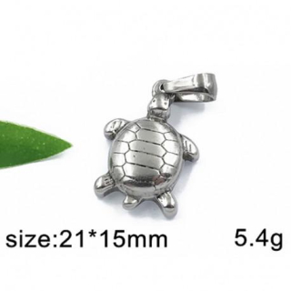 Želvička z chirurgické oceli - přívěsek - 21x15mm