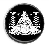 Panna - znamení zvěrokruhu - button v černém provedení